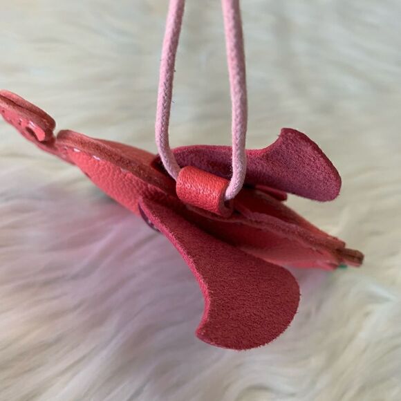 Handmade Genuine Leather Colorblock Dumbo Bag Charm/Keychain - Picture 9 of 9